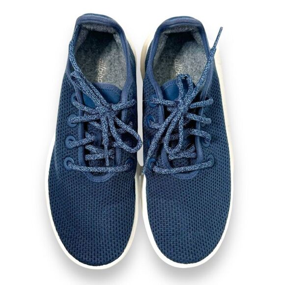 Allbirds Women’s Tree Runners Sneakers in Marine Blue (White Sole) Size 9 - Picture 3 of 9